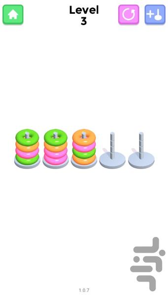 بازی مرتب سازی برج - Gameplay image of android game