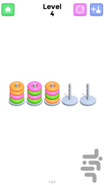 بازی مرتب سازی برج - Gameplay image of android game