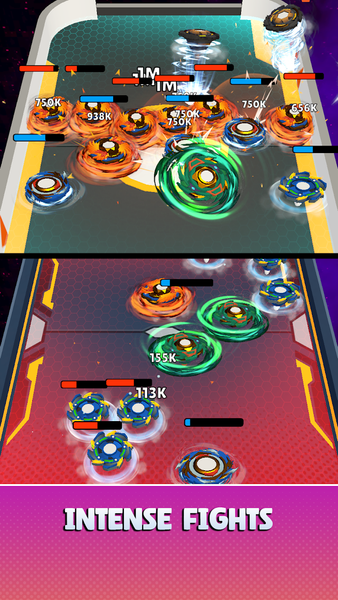 Spinner Infinity: Merge Battle - Gameplay image of android game