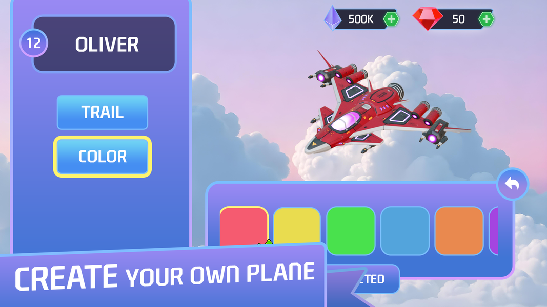 Sky Racing - Gameplay image of android game