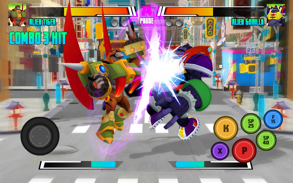 Hero Alien Fight Battle Force - Gameplay image of android game