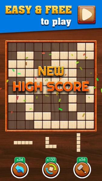 Woody Extreme Block Puzzle - Gameplay image of android game