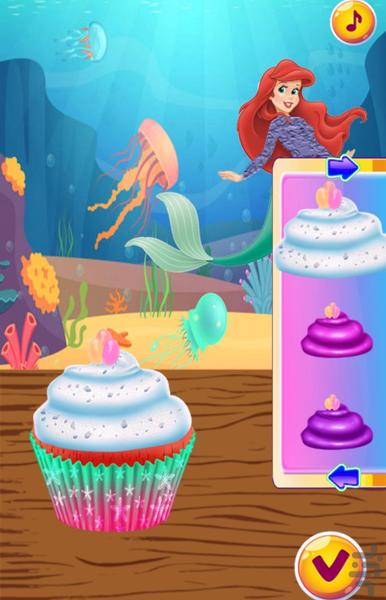 کاپ کیک پری دریایی - Gameplay image of android game