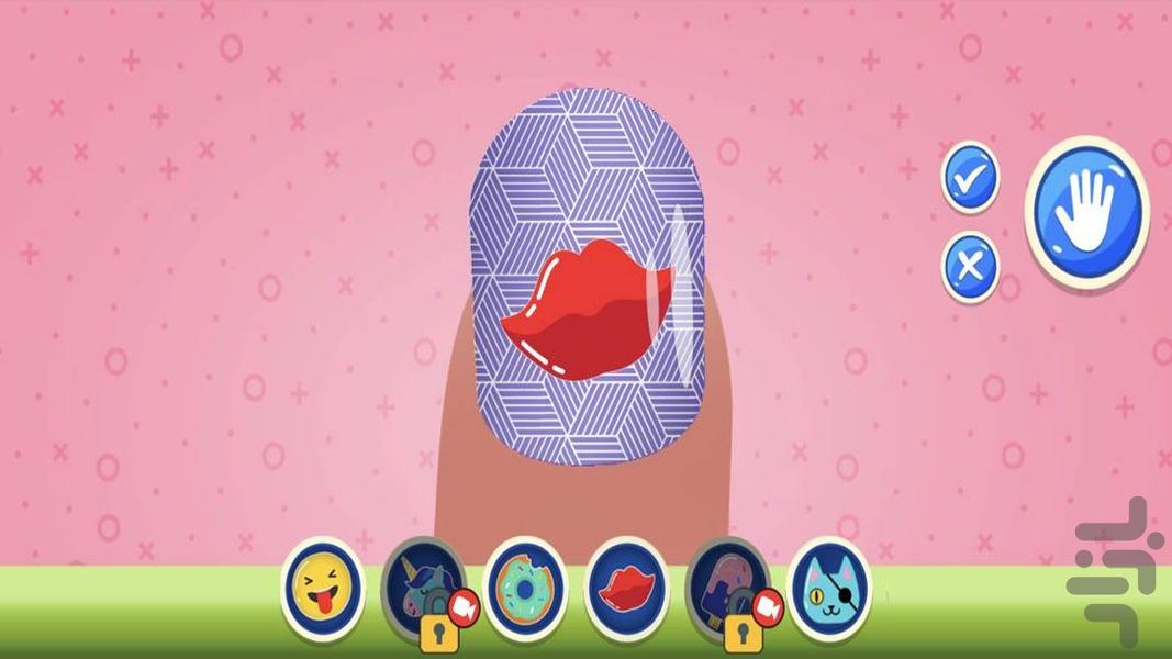 بازی دخترانه سالن ناخن - Gameplay image of android game