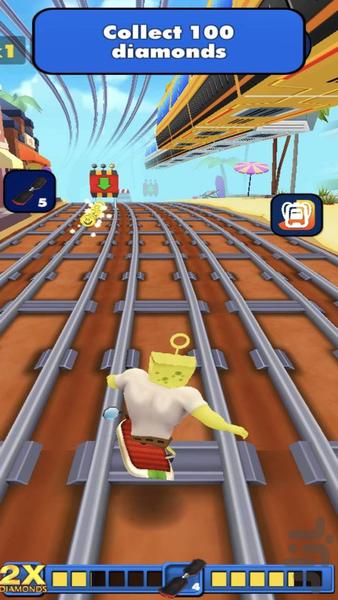 بازی باب اسفنجی - Gameplay image of android game