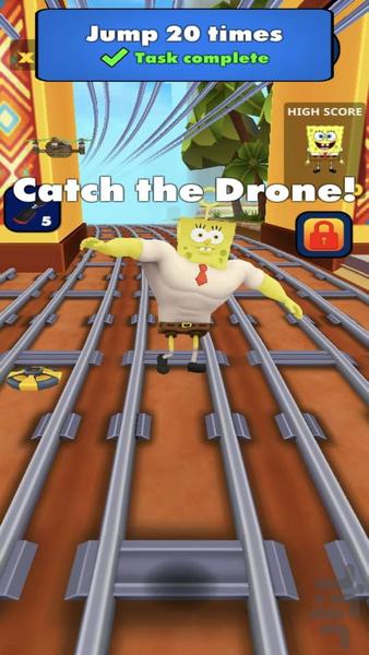 بازی باب اسفنجی - Gameplay image of android game