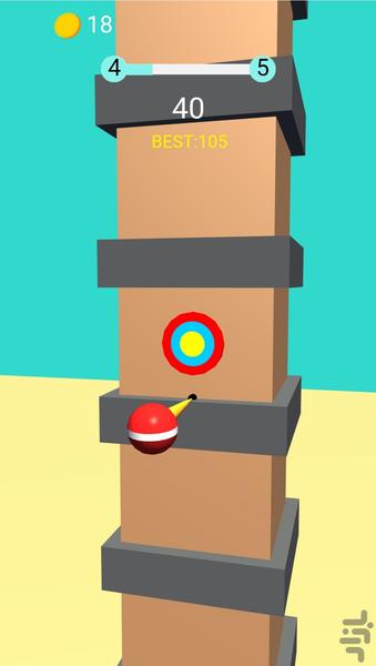 توپ شیطونک - Gameplay image of android game