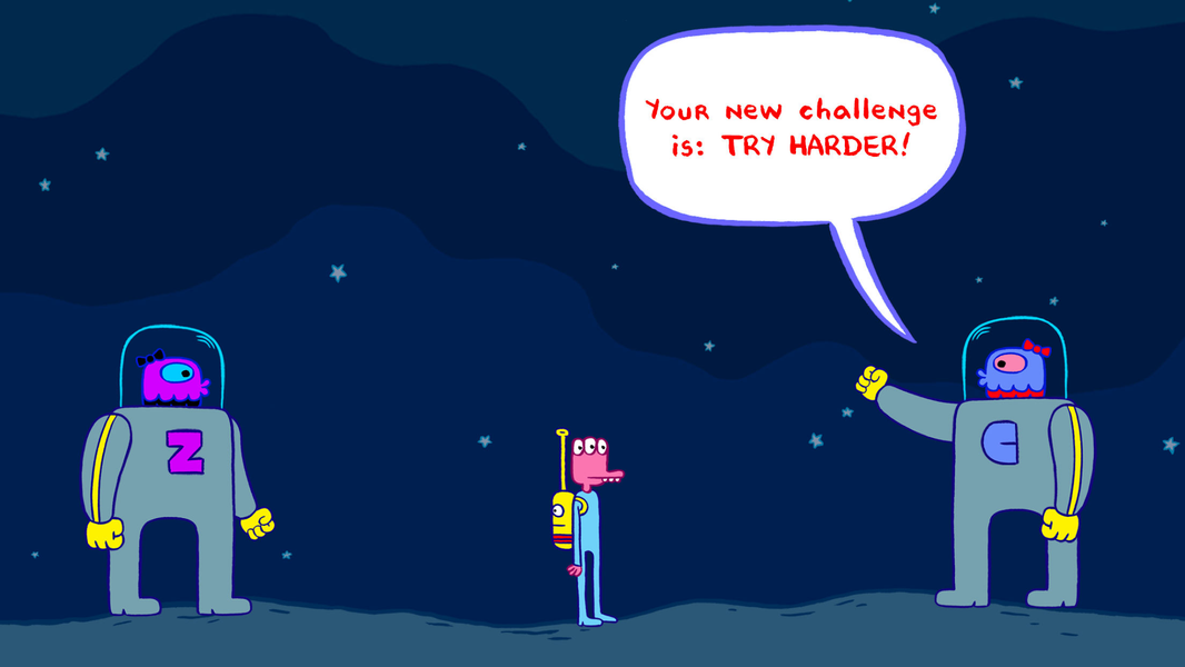 Glorkian Warrior: Shoot Weird - Gameplay image of android game