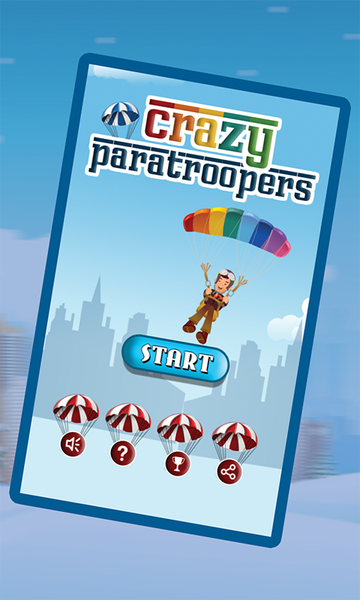 Crazy Paratroopers - Gameplay image of android game