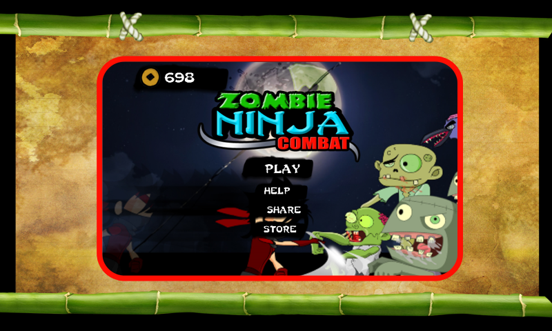Zombie Ninja Combat - Gameplay image of android game