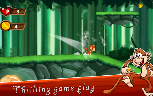 Monkey Adventure Run - Gameplay image of android game