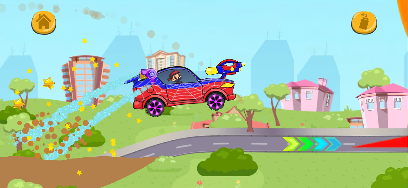 Vlad and Niki: Car Games - Gameplay image of android game