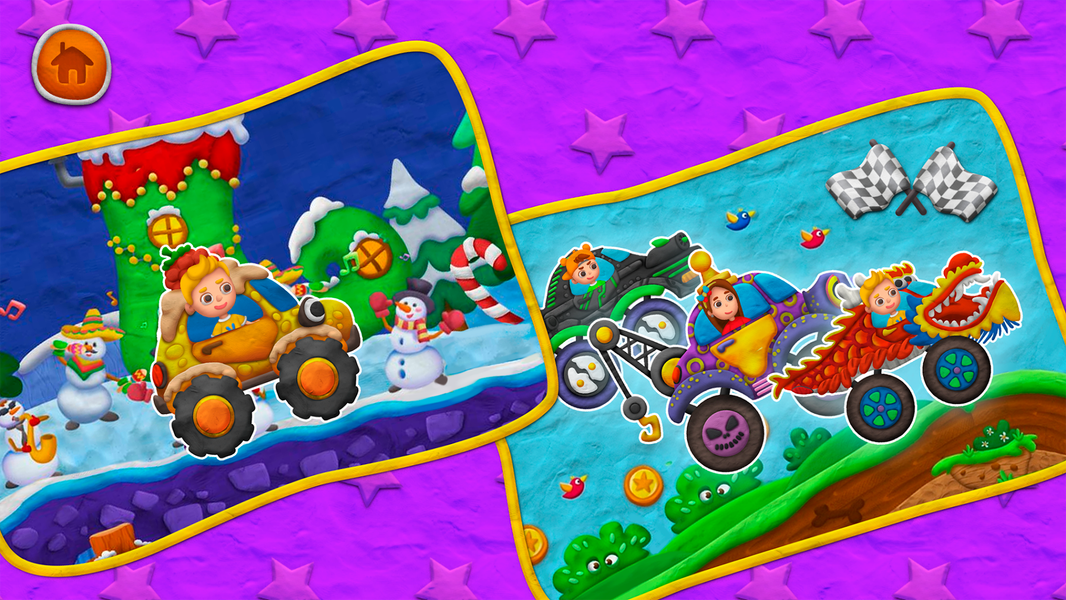 Vlad and Niki PlayDough Cars - Gameplay image of android game