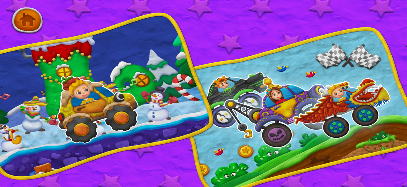 Vlad and Niki PlayDough Cars - Gameplay image of android game