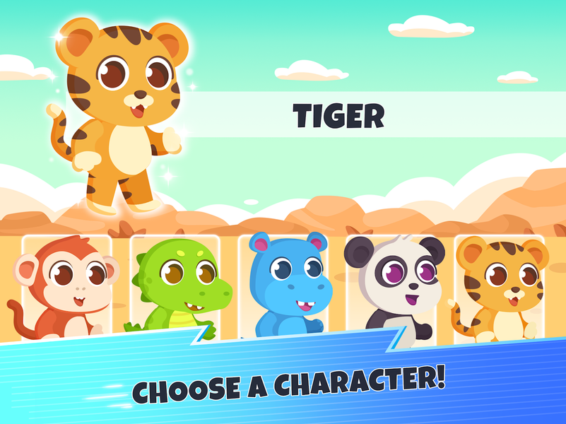 Animal racing games for kids! - عکس بازی موبایلی اندروید
