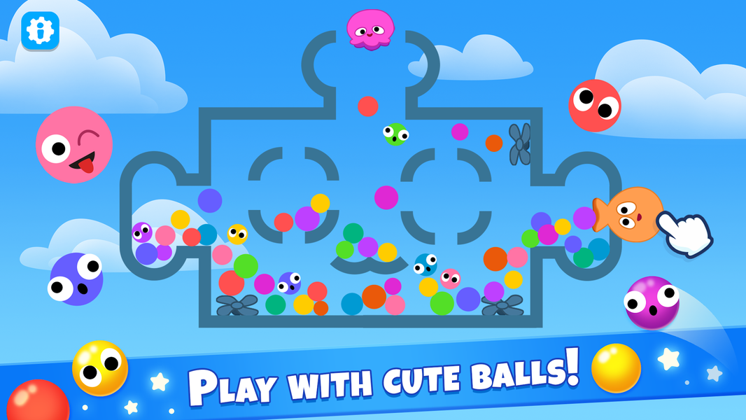 Popping bubbles games for kids - Gameplay image of android game