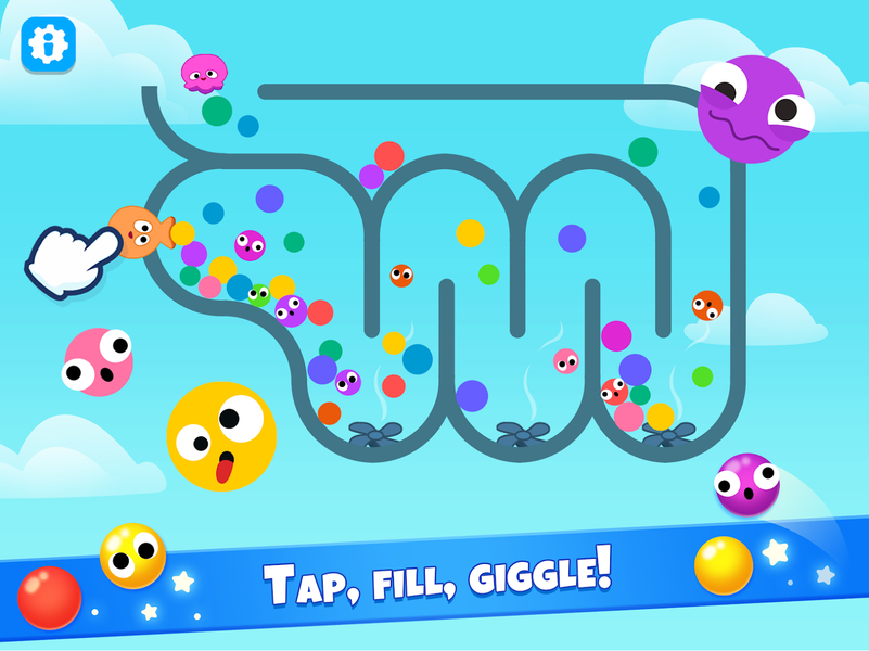 Popping bubbles games for kids - عکس بازی موبایلی اندروید