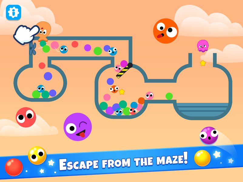 Popping bubbles games for kids - عکس بازی موبایلی اندروید