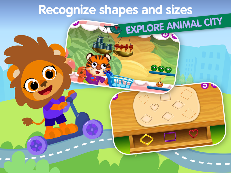 Pet Сity Number games for kids - Gameplay image of android game