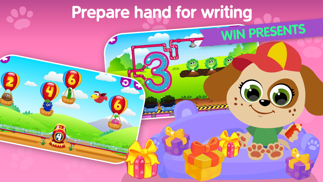 Pet Сity Number games for kids - Gameplay image of android game