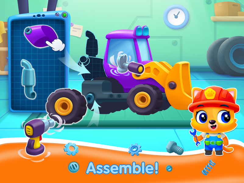 Bini Truck Games for Kids! - Gameplay image of android game