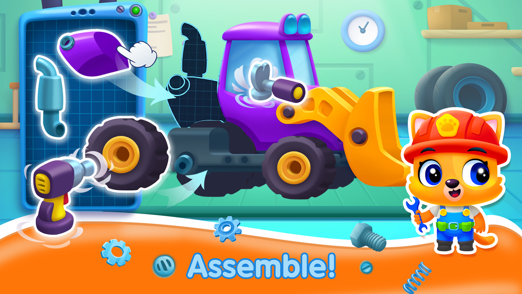 Bini Truck Games for Kids! - Gameplay image of android game