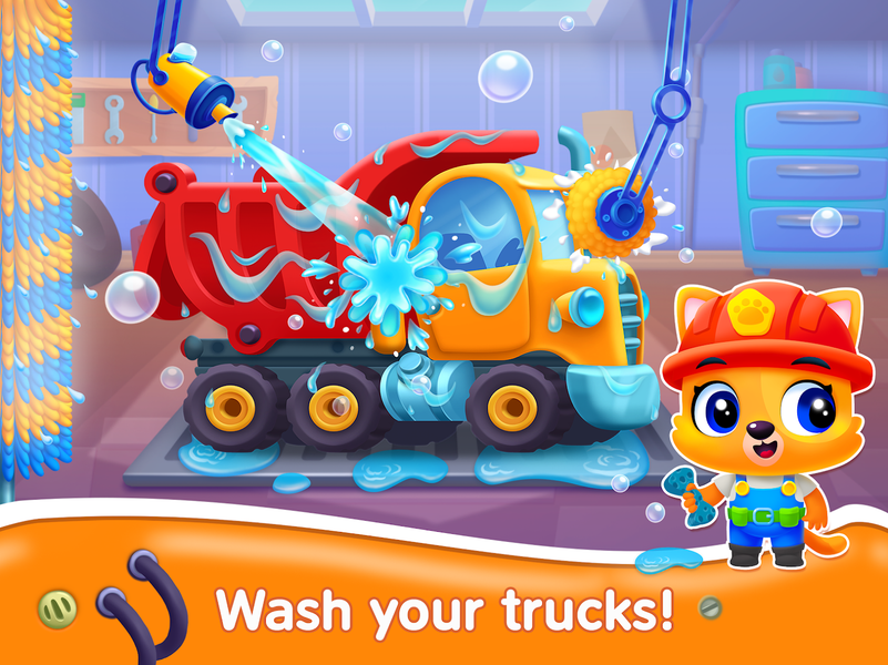 Bini Truck Games for Kids! - Gameplay image of android game