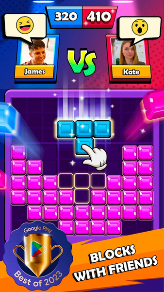 Block Heads: Duel puzzle games - عکس برنامه موبایلی اندروید