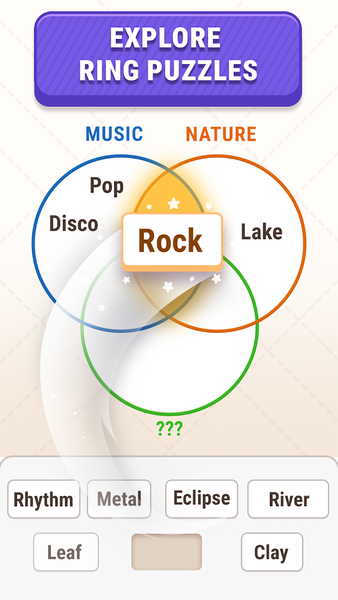 Word Rings – Associations - Gameplay image of android game
