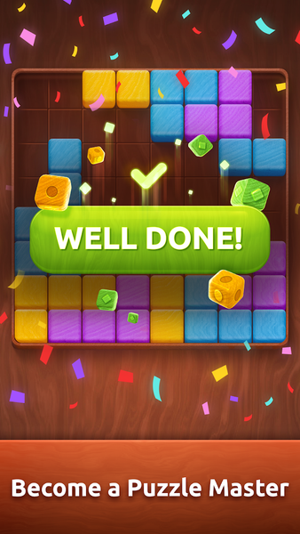 Colorwood Blocks Puzzle Game - Gameplay image of android game