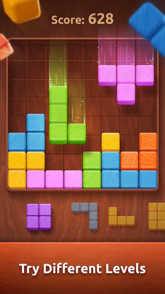 Colorwood Blocks Puzzle Game - Gameplay image of android game
