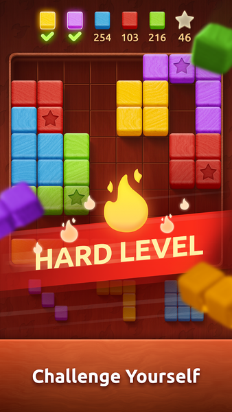 Colorwood Blocks Puzzle Game - Gameplay image of android game