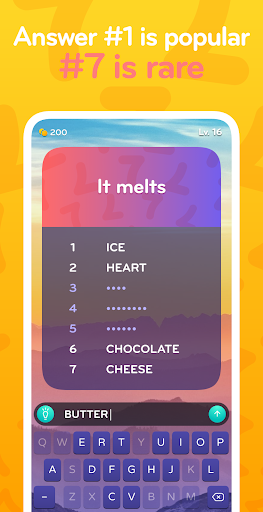 Top 7 - family word game - Gameplay image of android game