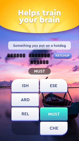 Relaxing Words - Gameplay image of android game