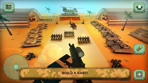 Call of Craft: Blocky Tanks Battlefield - Gameplay image of android game