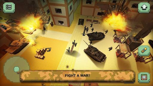 Call of Craft: Blocky Tanks Battlefield - Gameplay image of android game