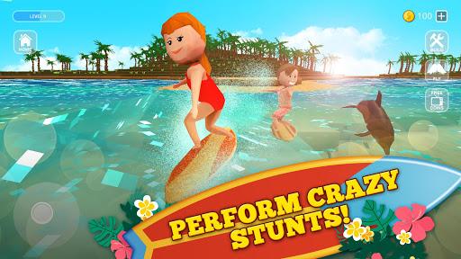 Surfing Craft: Crafting, Stunts & Surf Games World - Gameplay image of android game