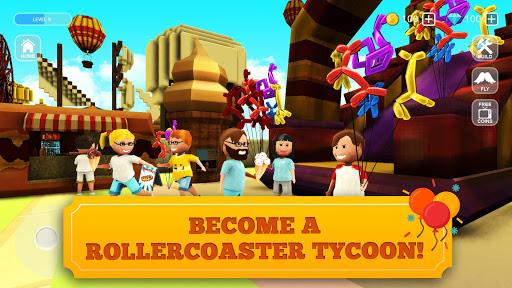 Roller Coaster Craft: Blocky Building & RCT Games - عکس بازی موبایلی اندروید