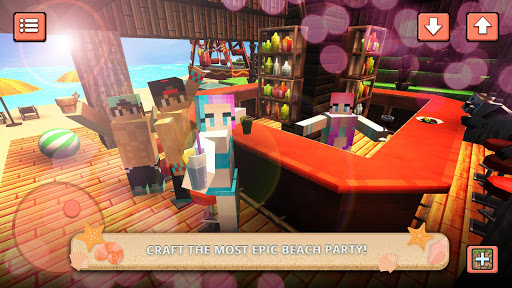 Beach Party Craft: Summer High School Adventure - Gameplay image of android game
