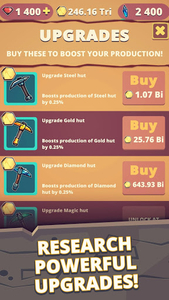 Mine Clicker: Gold mining simulator & Incremental games