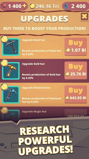 Miner Clicker: Idle Gold Mine Tycoon. Mining Game - Gameplay image of android game