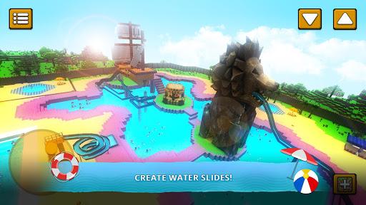 Water Park Craft GO: Waterslide Building Adventure - Gameplay image of android game