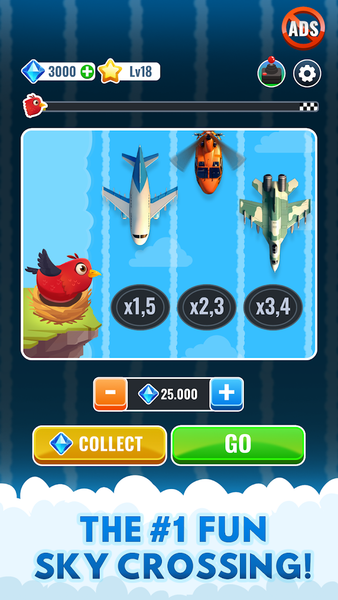 Bird Road - Chicken Game 1 - Gameplay image of android game