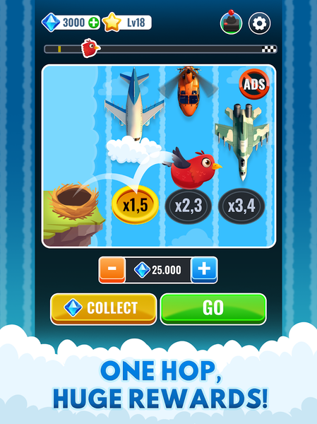 Bird Road - Chicken Game 1 - Gameplay image of android game