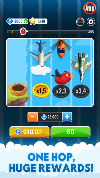 Bird Road - Chicken Game 1 - Gameplay image of android game