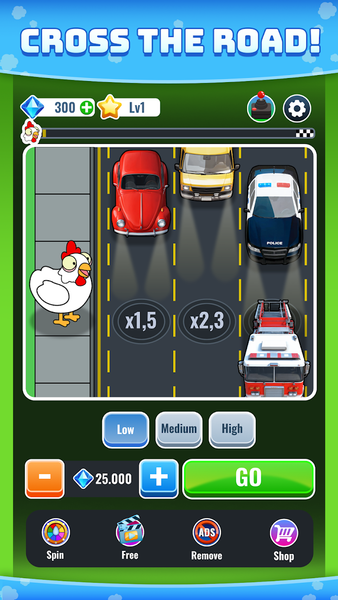 Chicken Road - Cross x۱۰۰۰ - عکس بازی موبایلی اندروید