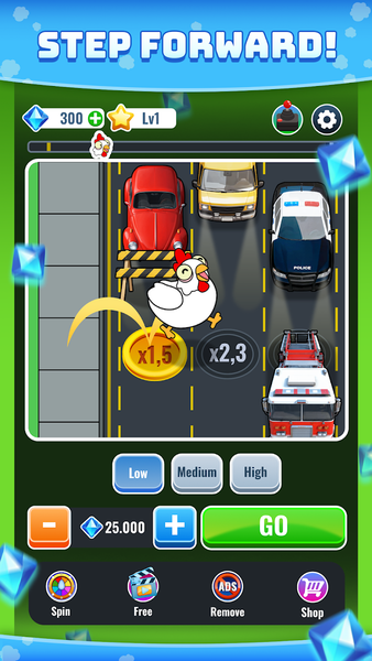 Chicken Road - Cross x۱۰۰۰ - عکس بازی موبایلی اندروید