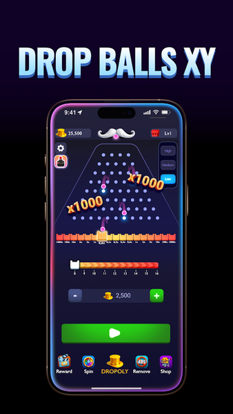 Plink Poly - Plink x1000 - Gameplay image of android game
