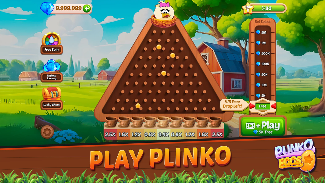 Plinko Balls XY - Plinko x1000 - Gameplay image of android game
