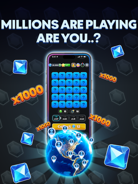 Mines Game - Play & Win x1000 - Gameplay image of android game